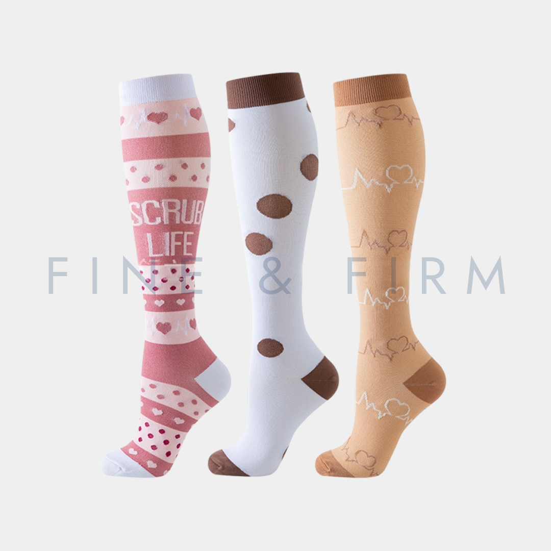 Compression Socks – 3 Pack Everyday Mixed Prints
