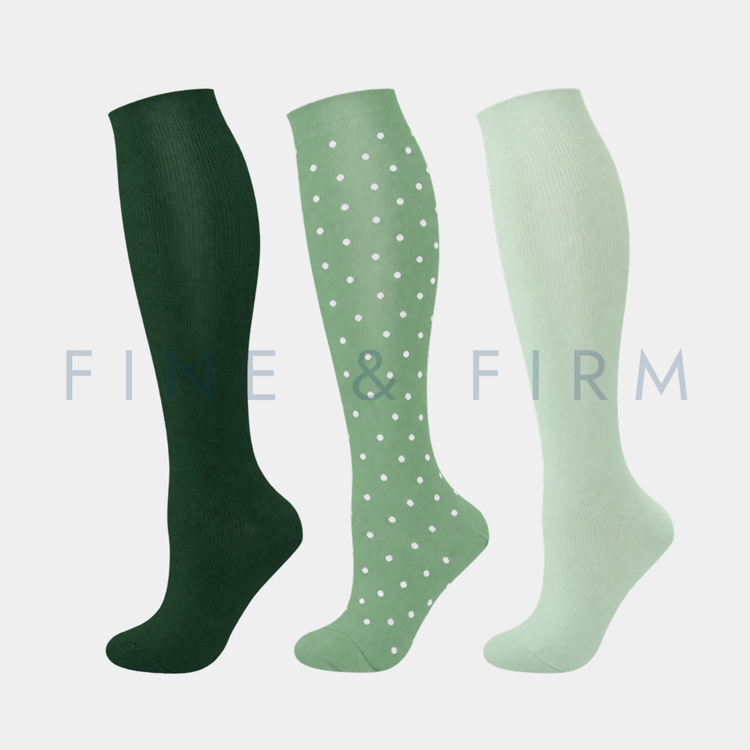Compression Socks – 3 Pack Green Collection