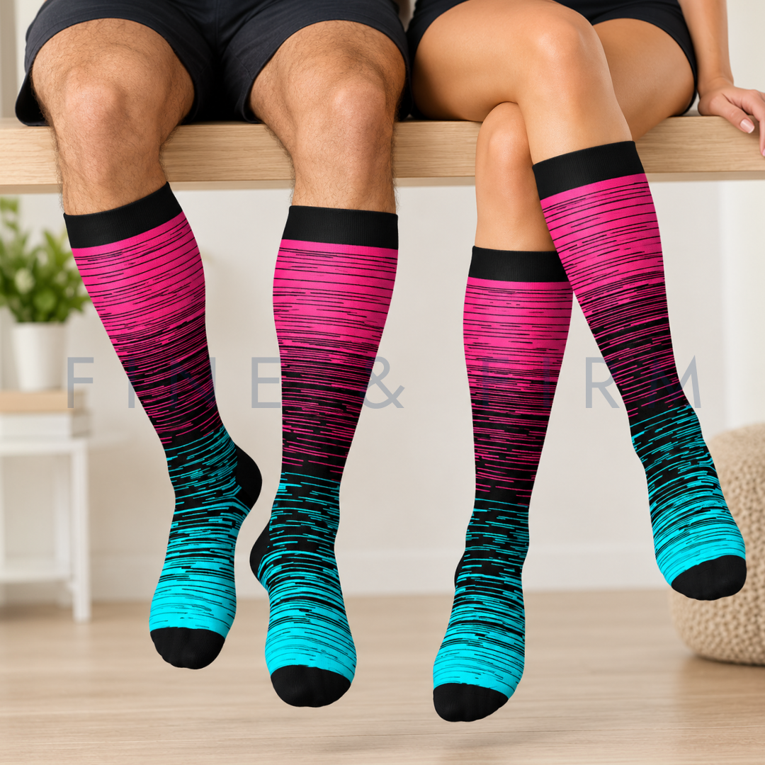 Compression Socks – 3 Pack Vibrant Mix