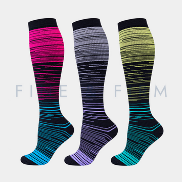 Compression Socks – 3 Pack Multicolor Collection