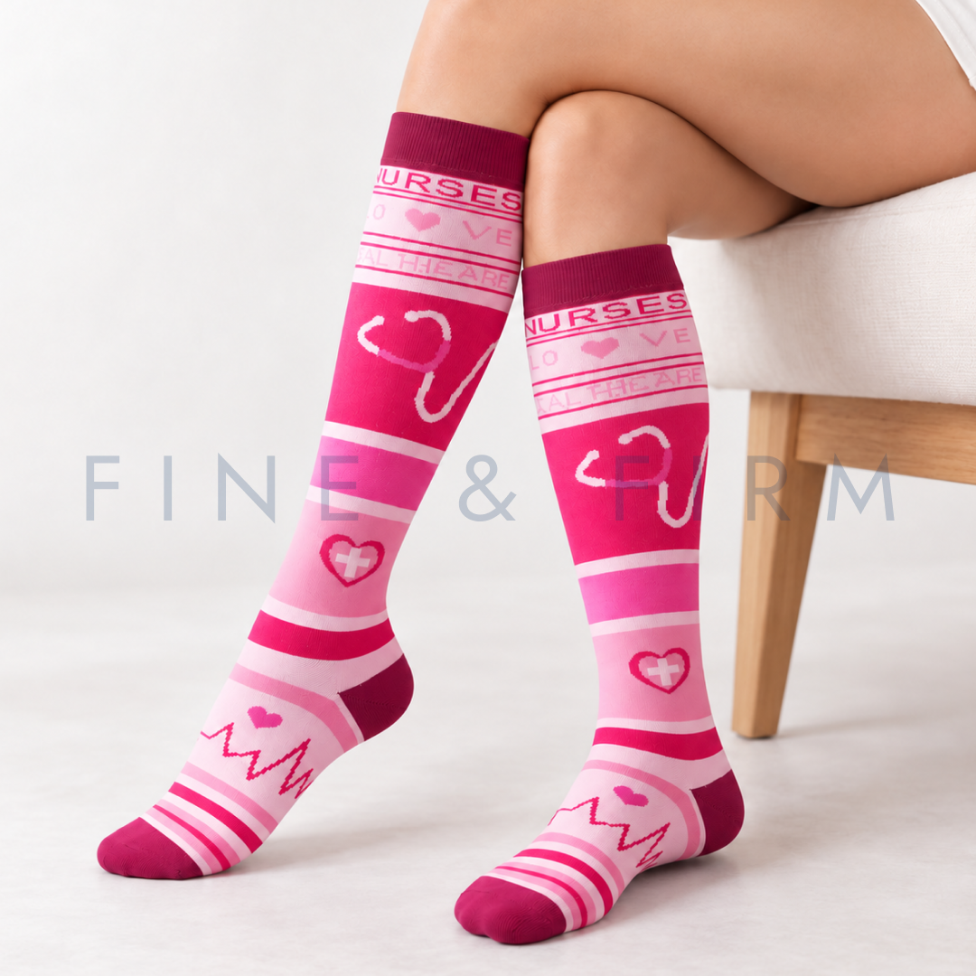 Compression Socks – 3 Pack Pink Collection