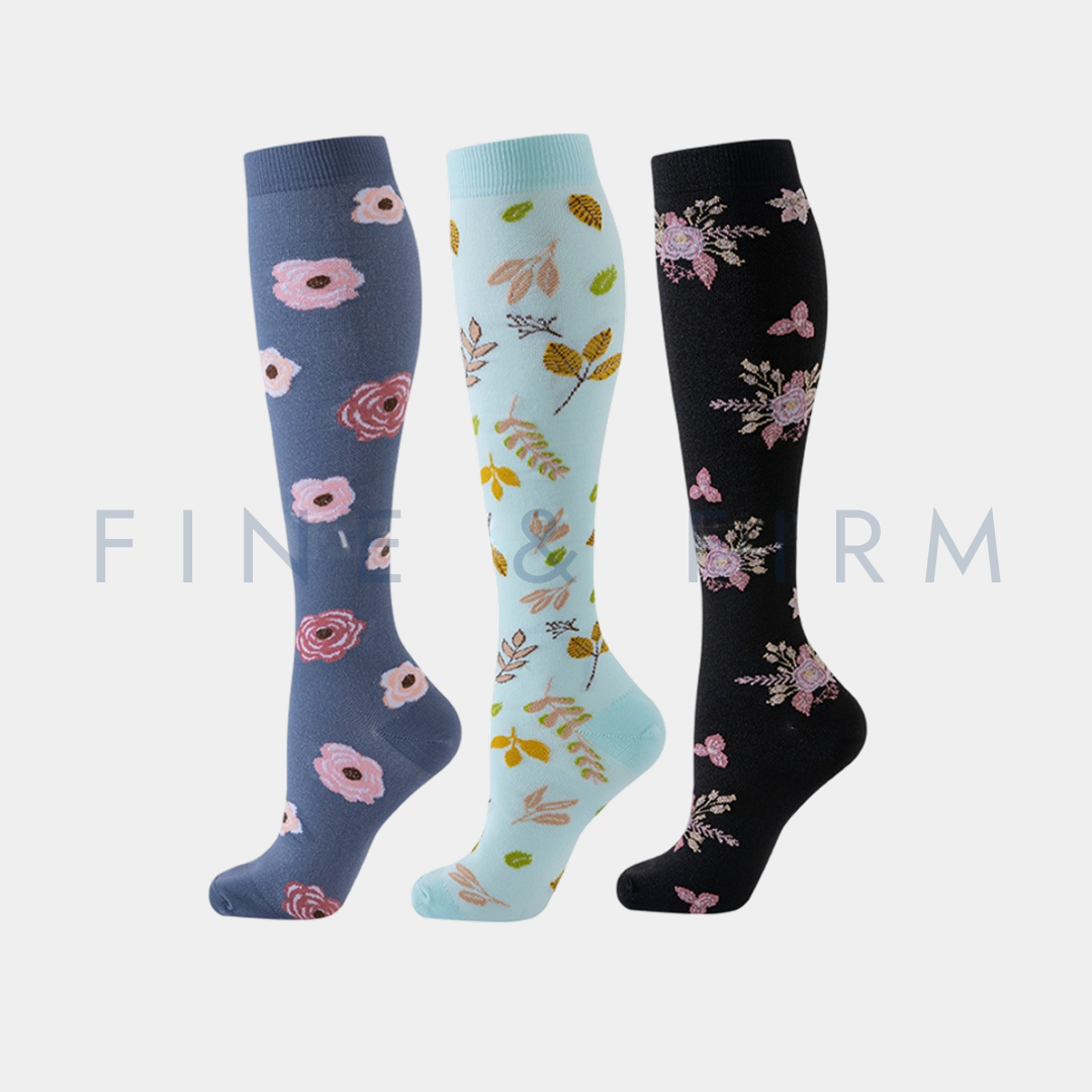 Compression Socks – 3 Pack Colorful Mix