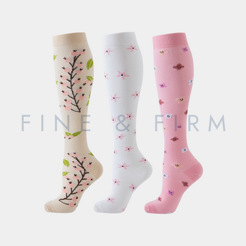Compression Socks – 3 Pack Soft Pastels