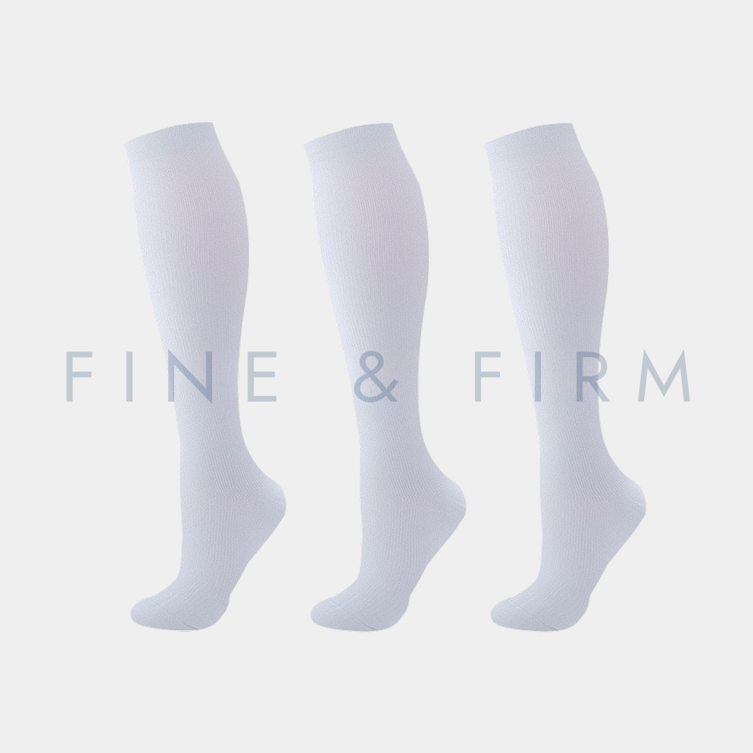 Compression Socks – 3 Pack Classic White