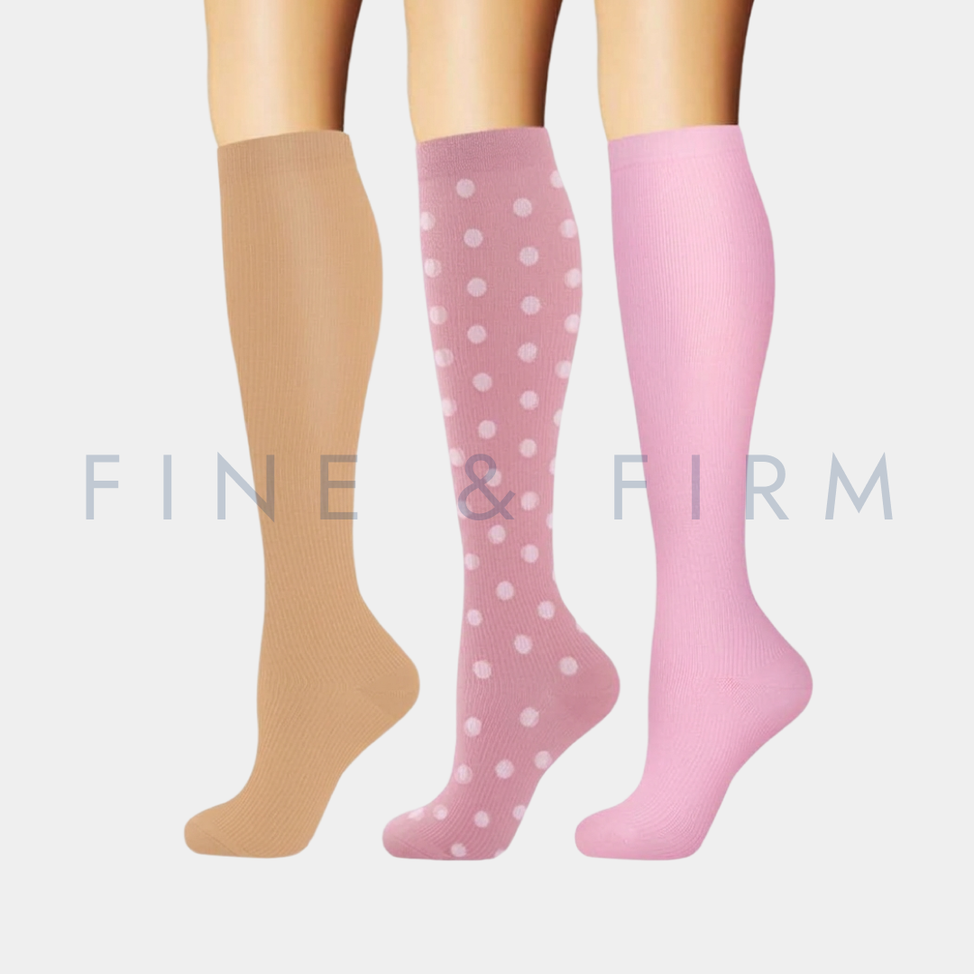 Compression Socks – 3 Pack Blush Mix