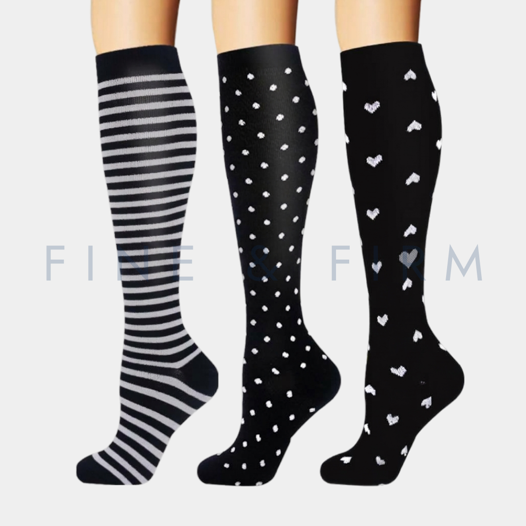 Compression Socks – 3 Pack Dark Prints