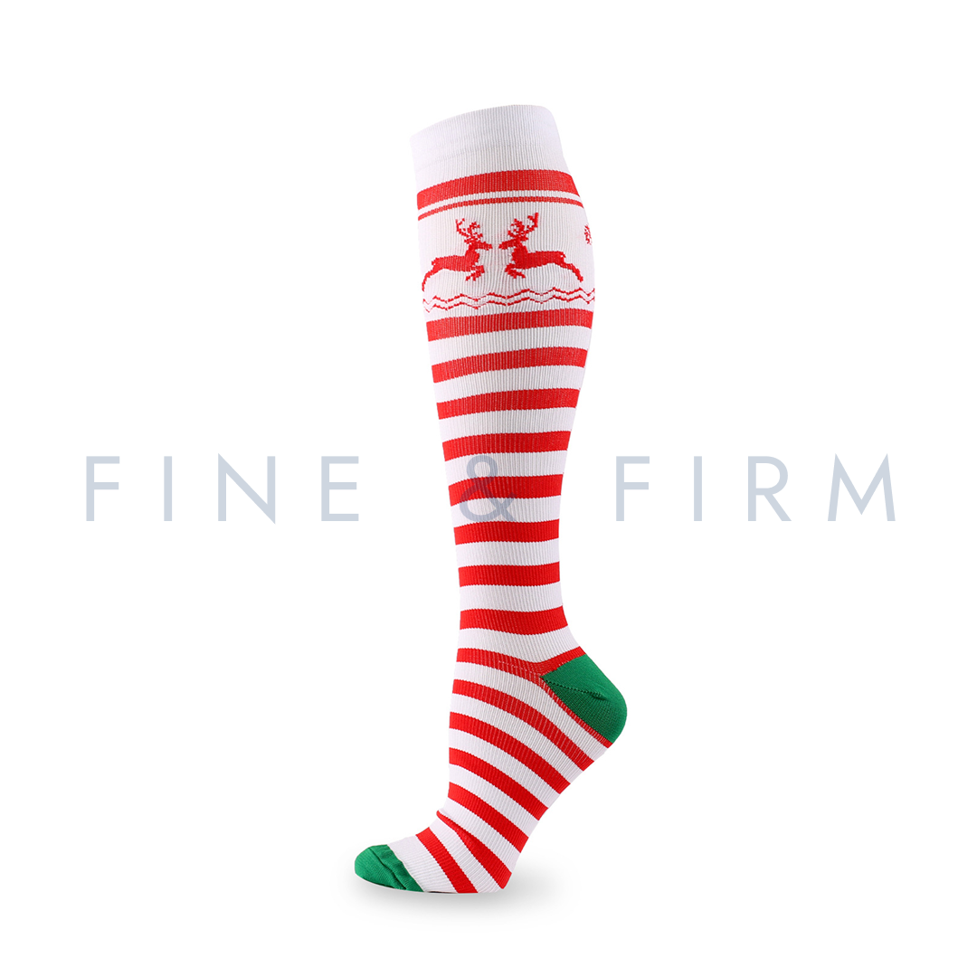 Christmas Reindeer Compression Socks